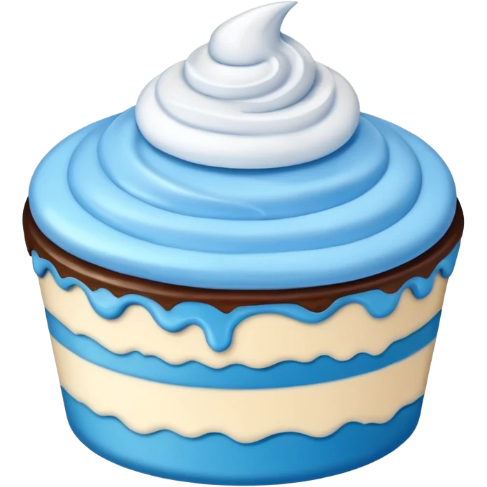 blue dessert emoji