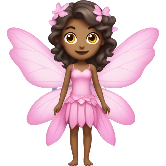 Pink fairy brunette  emoji