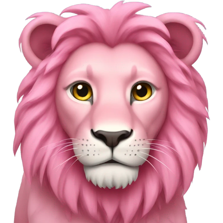 Pink lion emoji