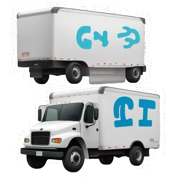 Boxtruck with letters "PGS” on the side emoji