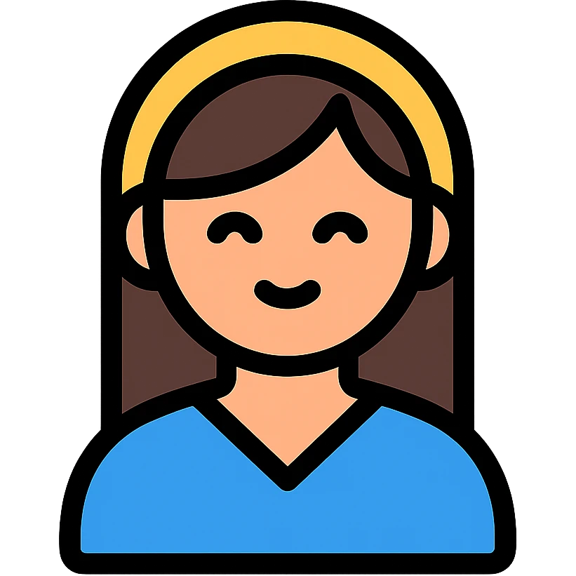 color outline icon of a mother emoji