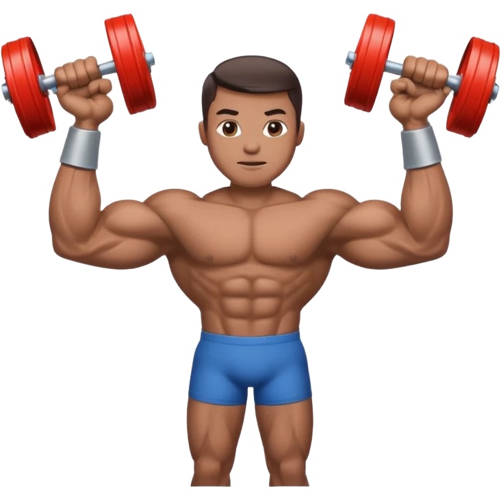 팔이 철 색깔, 깡통인 이미지 그려줘 근데 알통이 있는 emoji