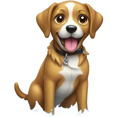 Puddle dog emoji