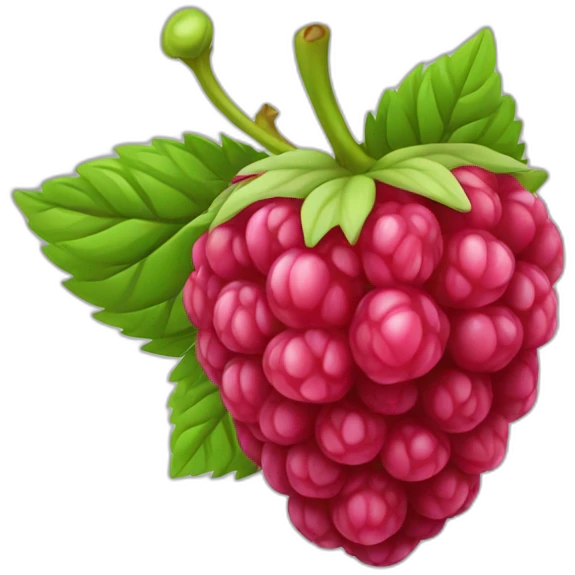 raspberry-fruit emoji