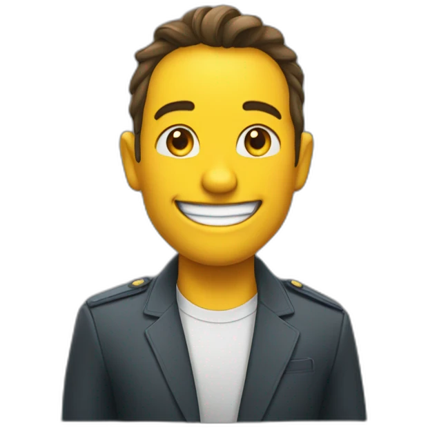 Un sourire gentil qui n'est pas fake emoji