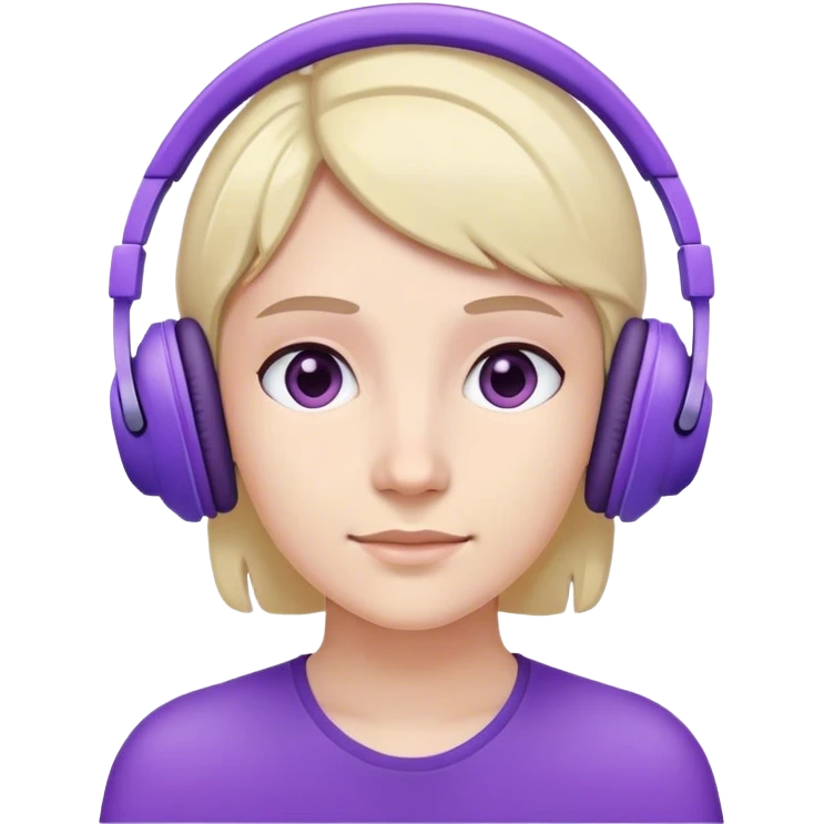 violet 🎧 emoji