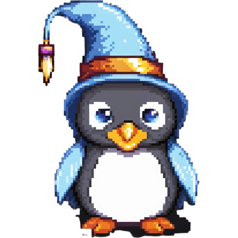 penguin wizard emoji