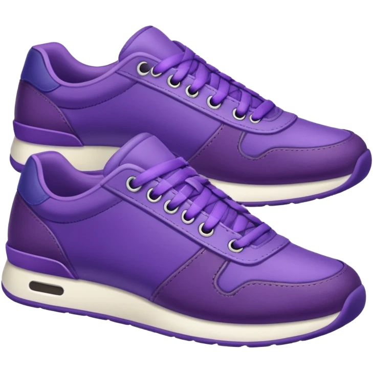 purple sneakers emoji