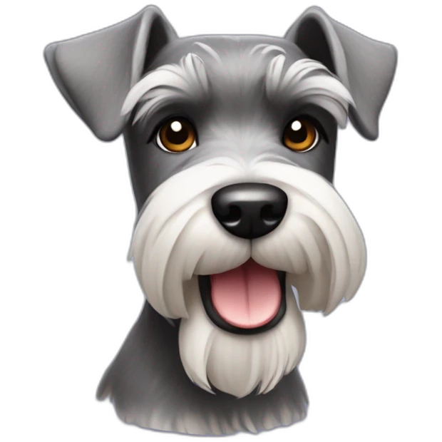 Mini schnauzer dog emoji