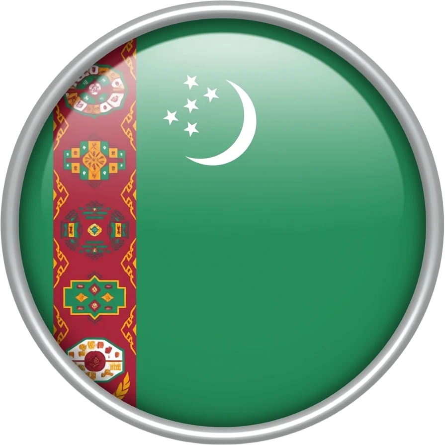 Irak Türkmeniiiiii Türkmeneli bayrağı  mavi hilal yıldız emoji