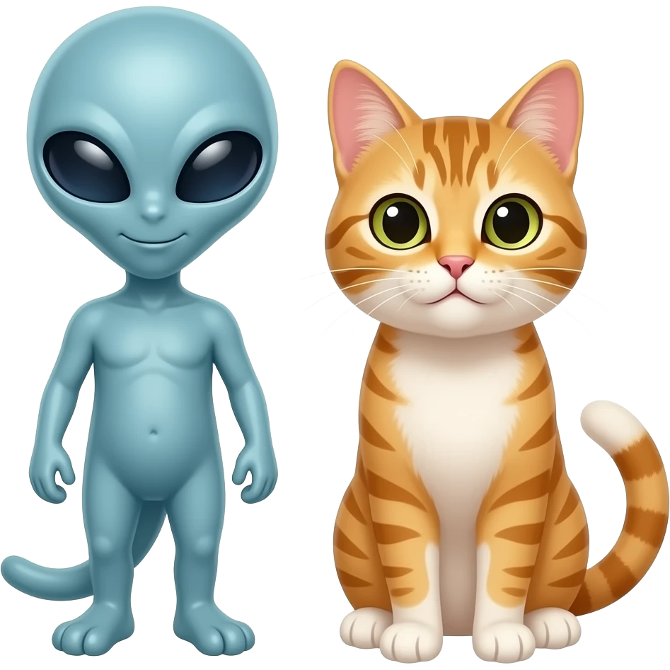 외계인+고양이 emoji