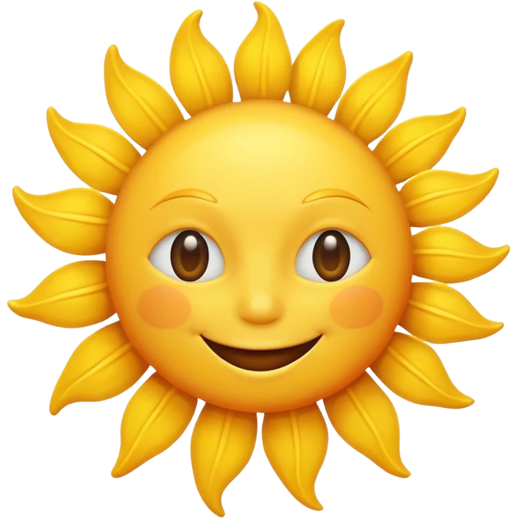 smiling sun emoji emoji