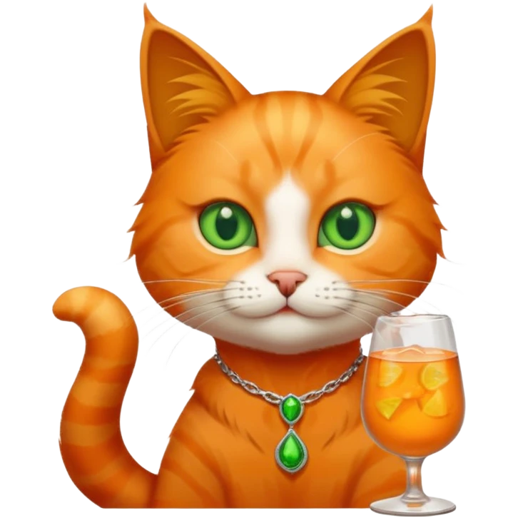 cat with vodka emoji
