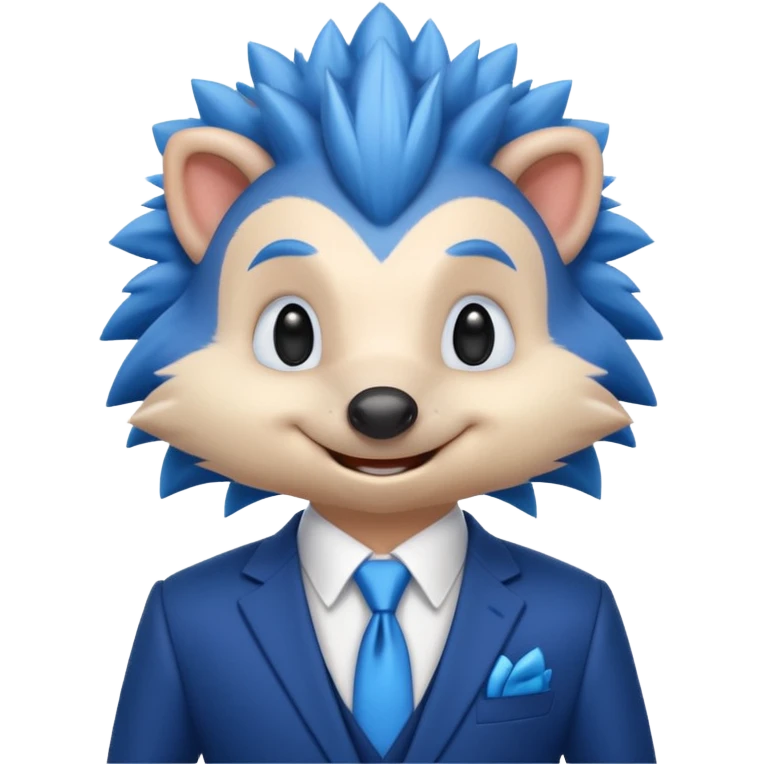 blue hedgehog groom emoji