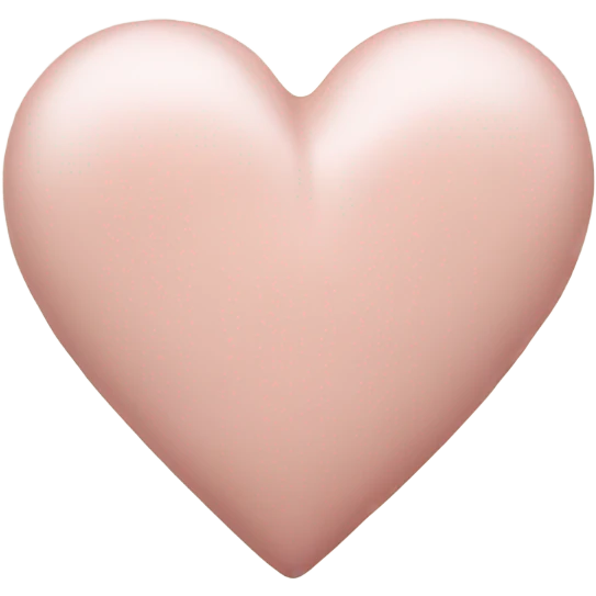 Cream heart emoji