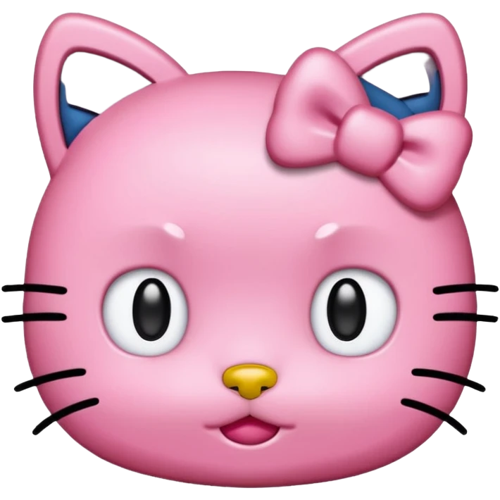 No fur Hello kitty emoji