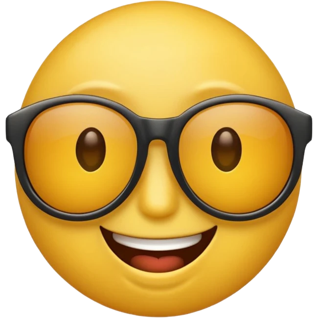 just a normall yellow emoji with the sunglasses but you can see the eyes emoji