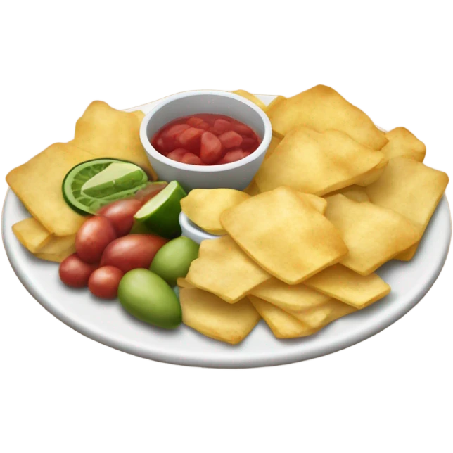 mesa con aperitivos salados emoji