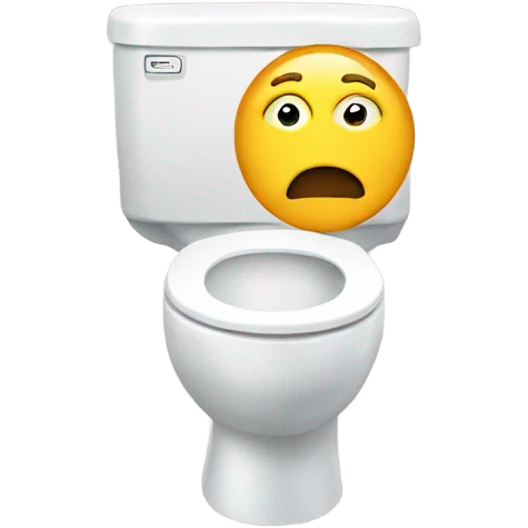 Man in a toilet emoji