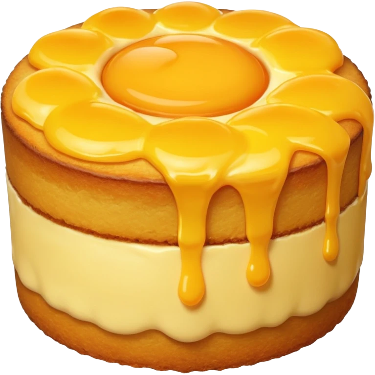 Egg yolk cake emoji