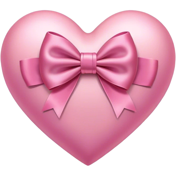 Pink heart with bow emoji