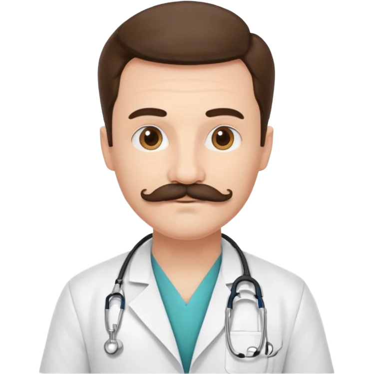 doctor with mustaches emoji