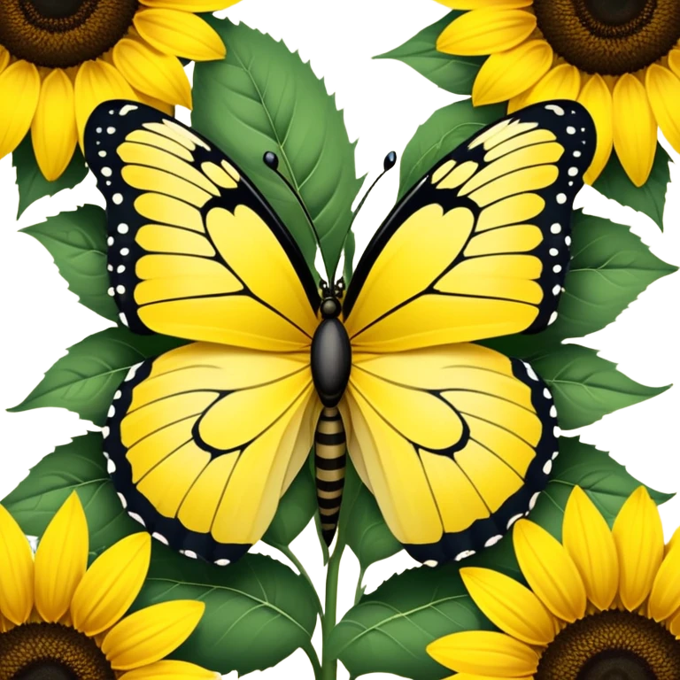 Butterfly on Sunflower emoji