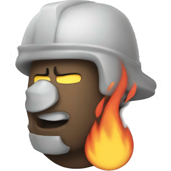 mute fire emoji
