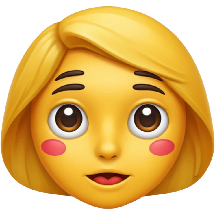 Hyperrealistic up-close emoji of a dido going inside a woman butthole with her moaning. emoji