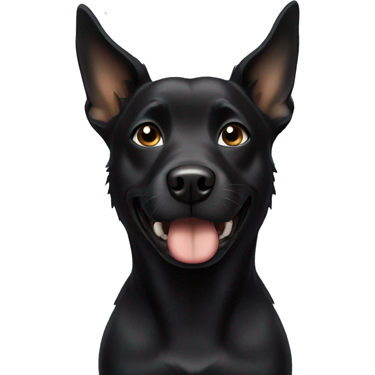 black dog emoji