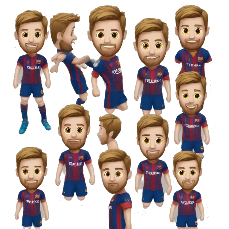 messi with a fica team t-shirt emoji
