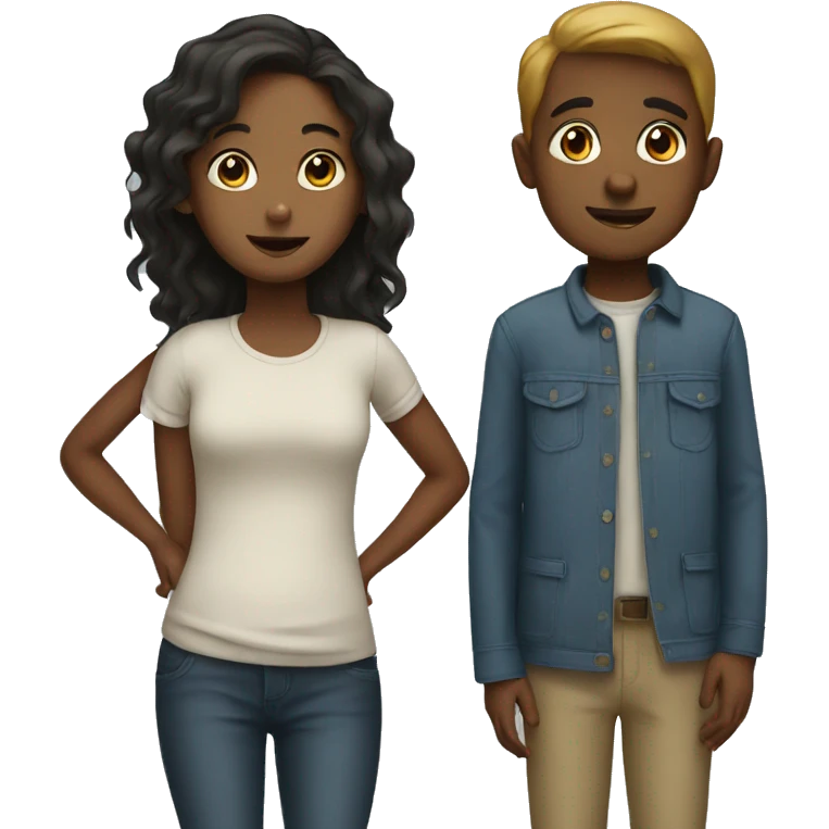 Girl and boy  emoji