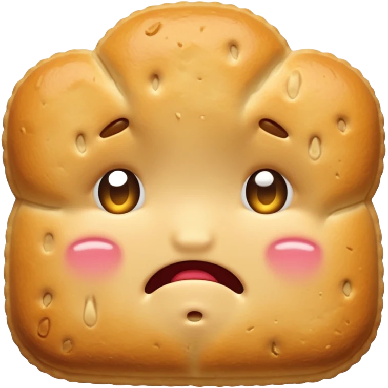 cute biscuit no cream cry with tears emoji