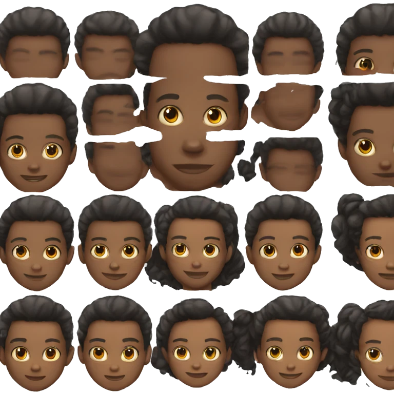 A 10 year old black boy and 13 year old black boy emoji