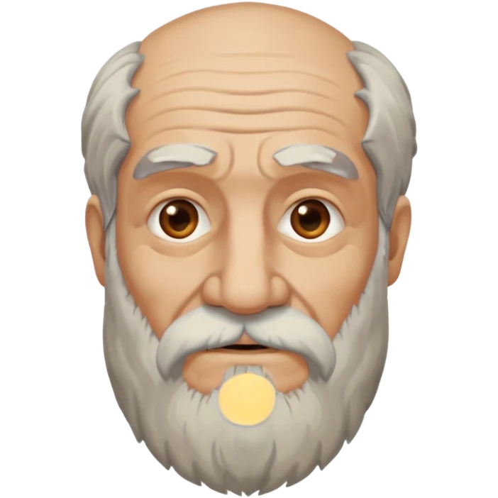 old man ancient greek with grey beard emoji