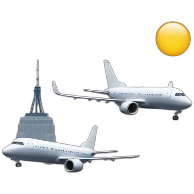 Plane twin towers emoji