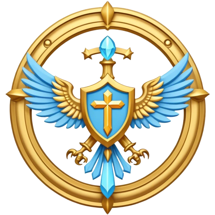 dominus' emblem with a touch of light blue emoji
