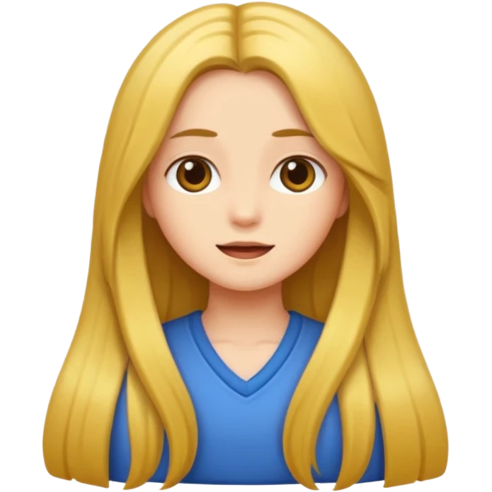 long hair girl emoji