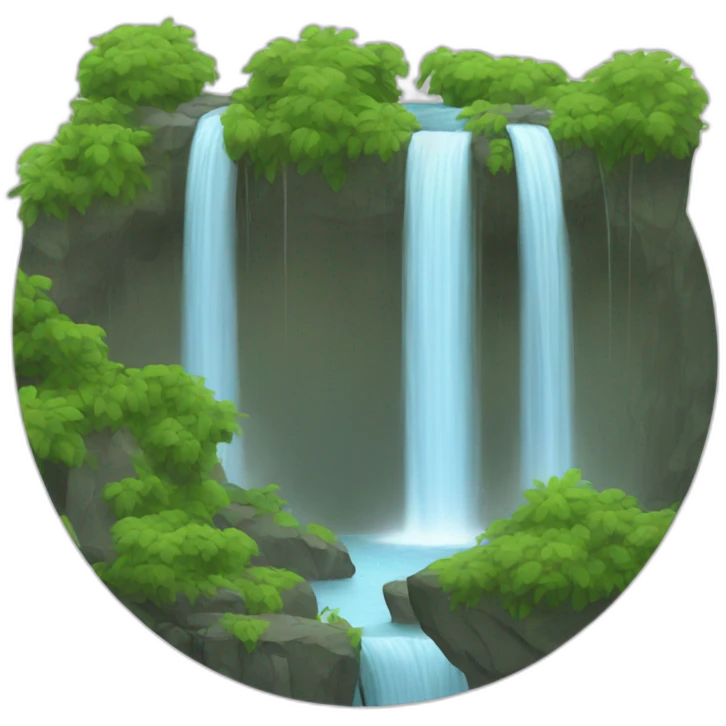 Waterfall emoji