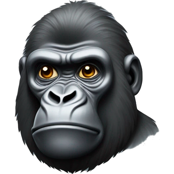 Rabin gorilla with papillotes emoji