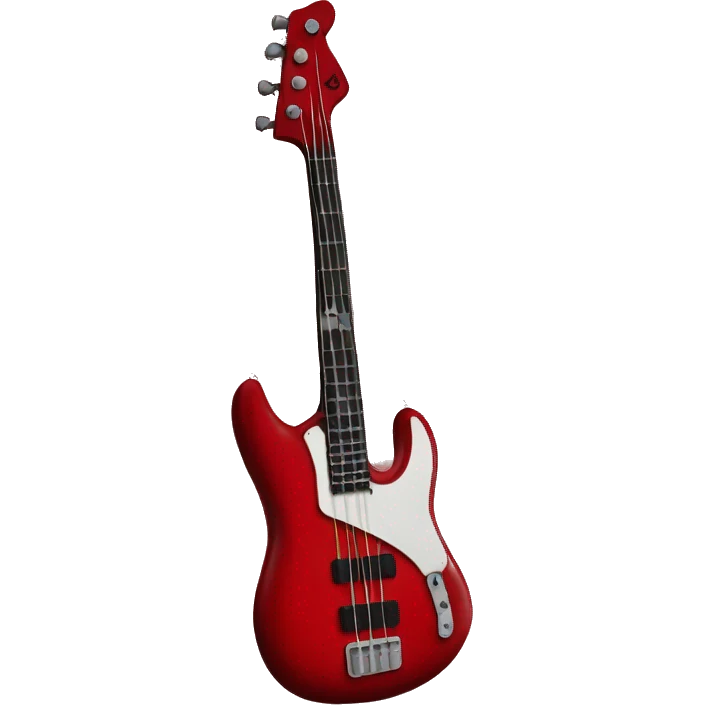 Red bass guitar emoji