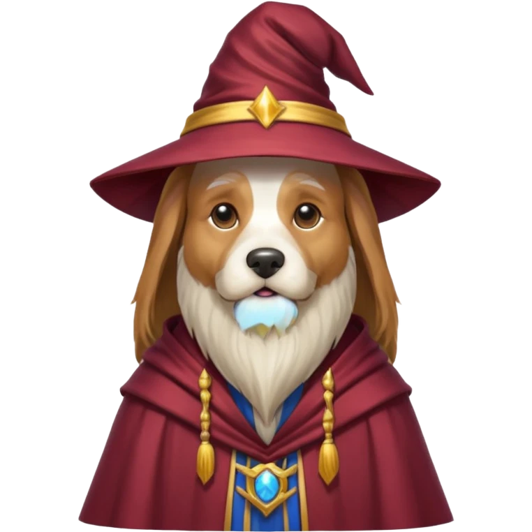 Dog wizard emoji