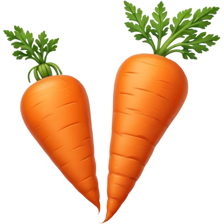 Create a carrot with a bend and a curve  emoji