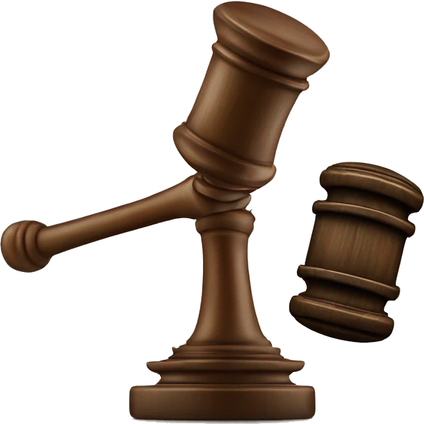 judge hammer vs gavel emoji