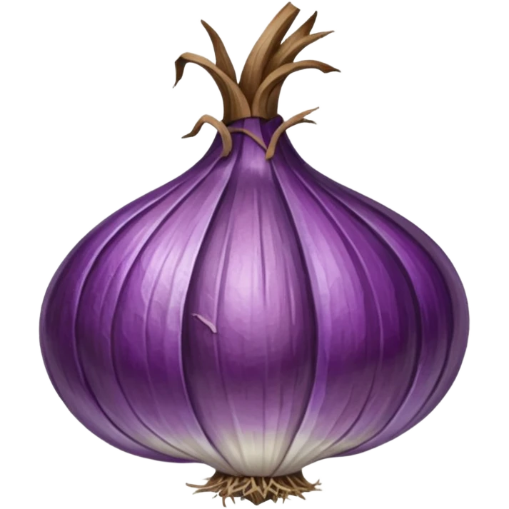 dried purple onion emoji