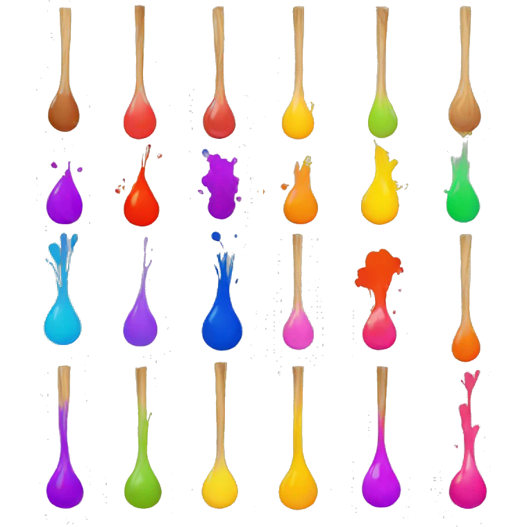 Holi colours emoji