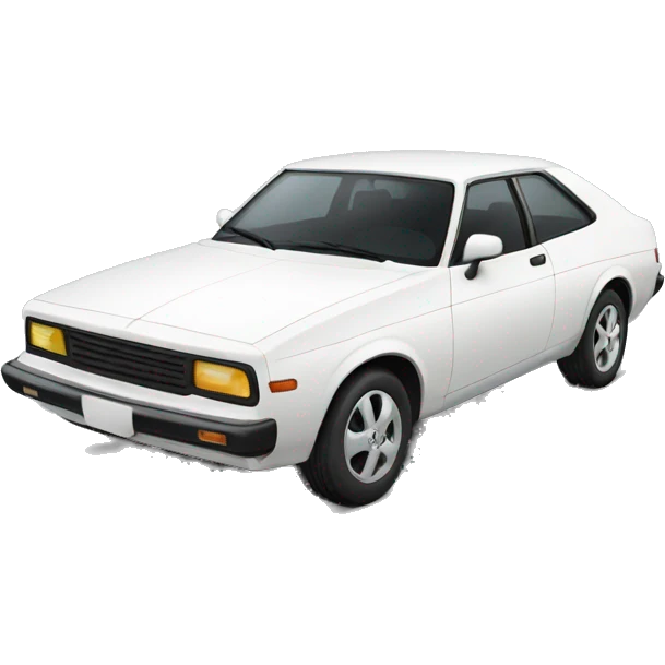 Hundai white car emoji