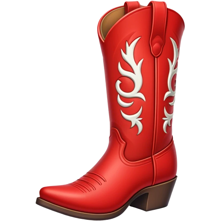 Red cowboy boot emoji