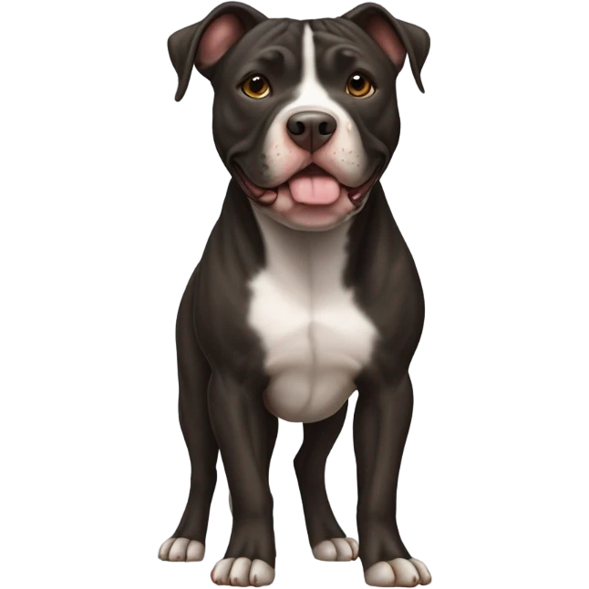 American pitbull terrier dark brindle emoji