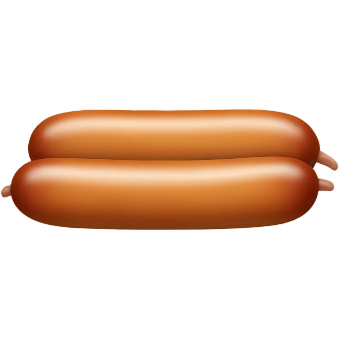 Tan colored sausage emoji